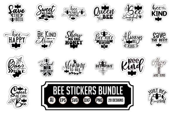 Download Bee Stickers Bundle - Bee stickers bundle Collection