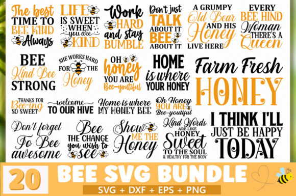 Download Bee SVG Bundle - Bee svg Collection