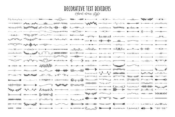 Download Various Decorative Text Dividers Set - Decorative Collection